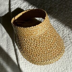 Straw Sun Visor with UPF 50